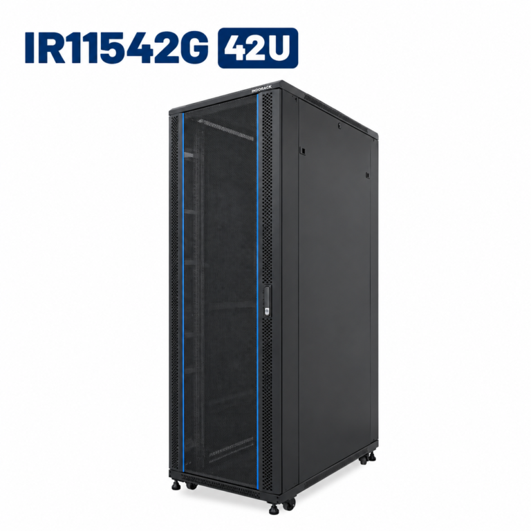 Indorack IR11542G Standing Close Rack 42U Glass Door 600x1150mm - Flash ...