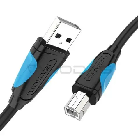 Vention Kabel USB Printer USB 2.0 A Male to B Male Cable 5M Black PVC Type - COQBJ