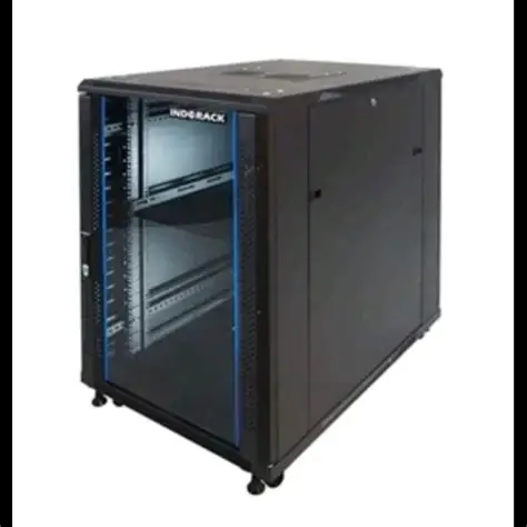 Indorack IR11520G Standing Close Rack 20U Glass Door 600x1150mm