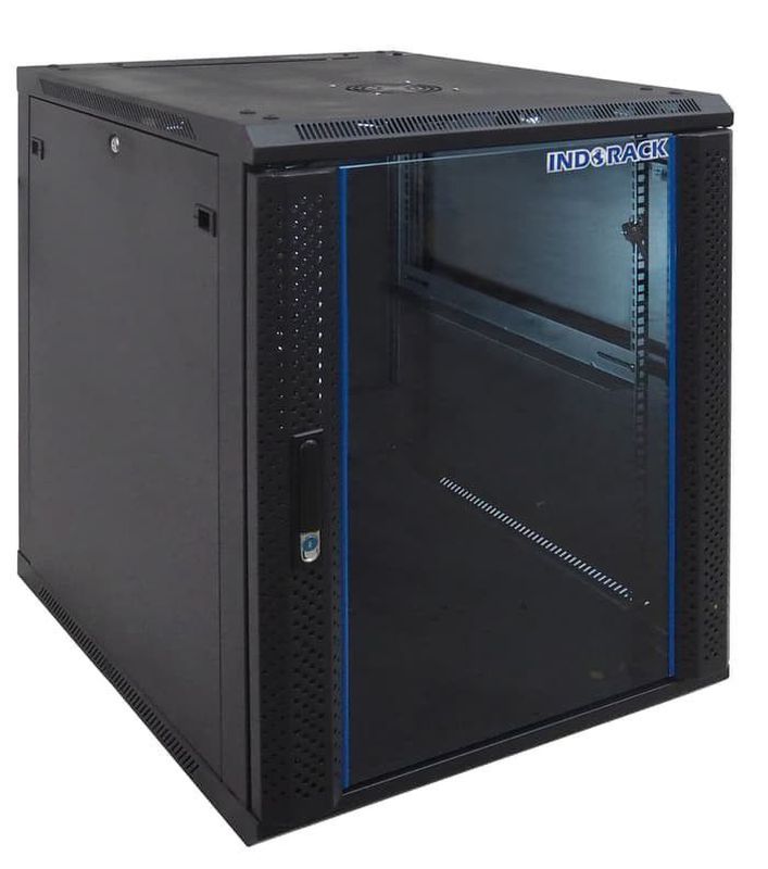 Indorack WIR6015S Wallmount Cabinet 15U Single Glass Door 600x600mm