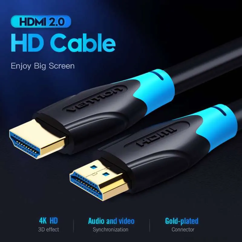 Vention HDMI Cable 2 Meter Black Type 2.0 - V-AAGBH
